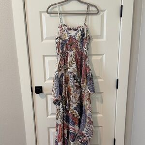 FARM Rio White Paisley Multicolor Maxi Dress